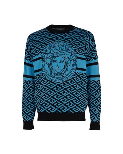 versace jumper blue